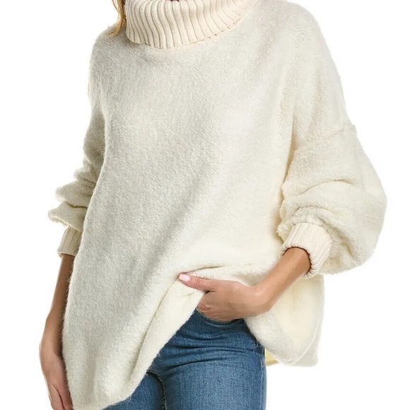 Free People Sweaters - Free People Milo Pullover Tunic Sweater Evening Cream Size Medium